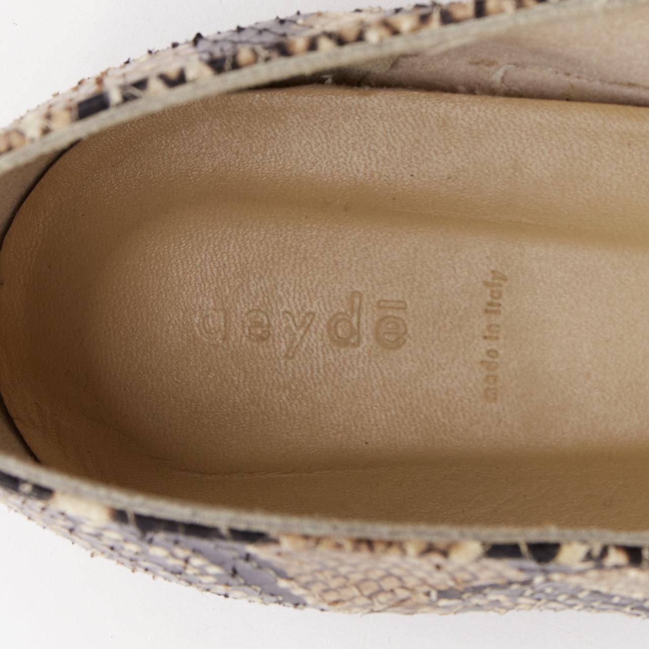 AEYDE Moa natürlich geschupptes Leder V Vamps Spitze Zehe Ballerina Wohnungen EU37 im Angebot 4