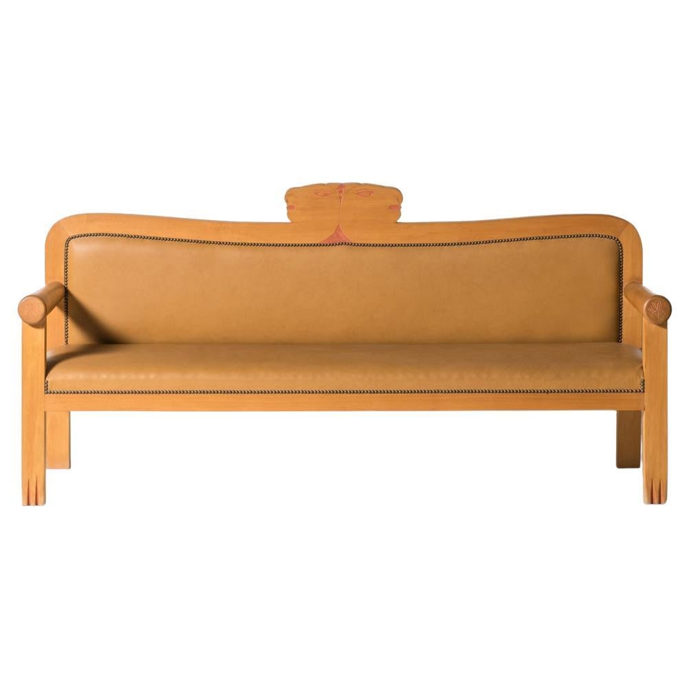 Brown Sofa by Alekos Fassianos