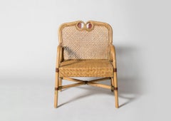 Rattan Armchair by Alekos Fassianos