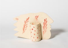 Ceramic Vase with Face by Alekos Fassianos