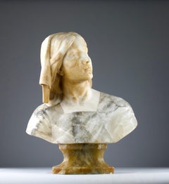 Af. Henri Chapu and Att. to Prof. Guiseppe BESSI, Joan of Arc Bust, Italy 19th C
