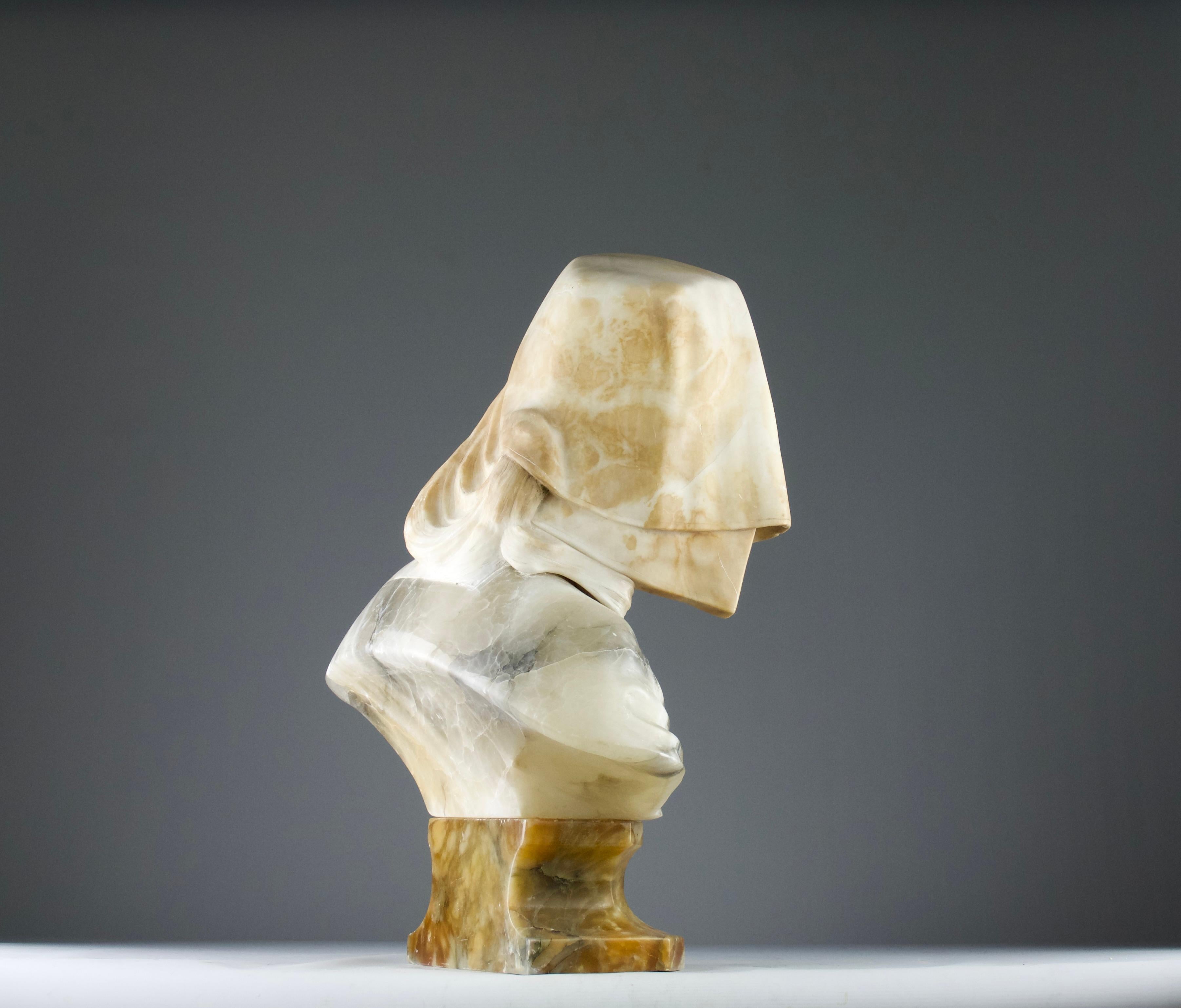 AFS. Henri Chapu et Att. au Prof. Guiseppe BESSI, Joan of Arc Bust, Italie 19ème siècle en vente 2