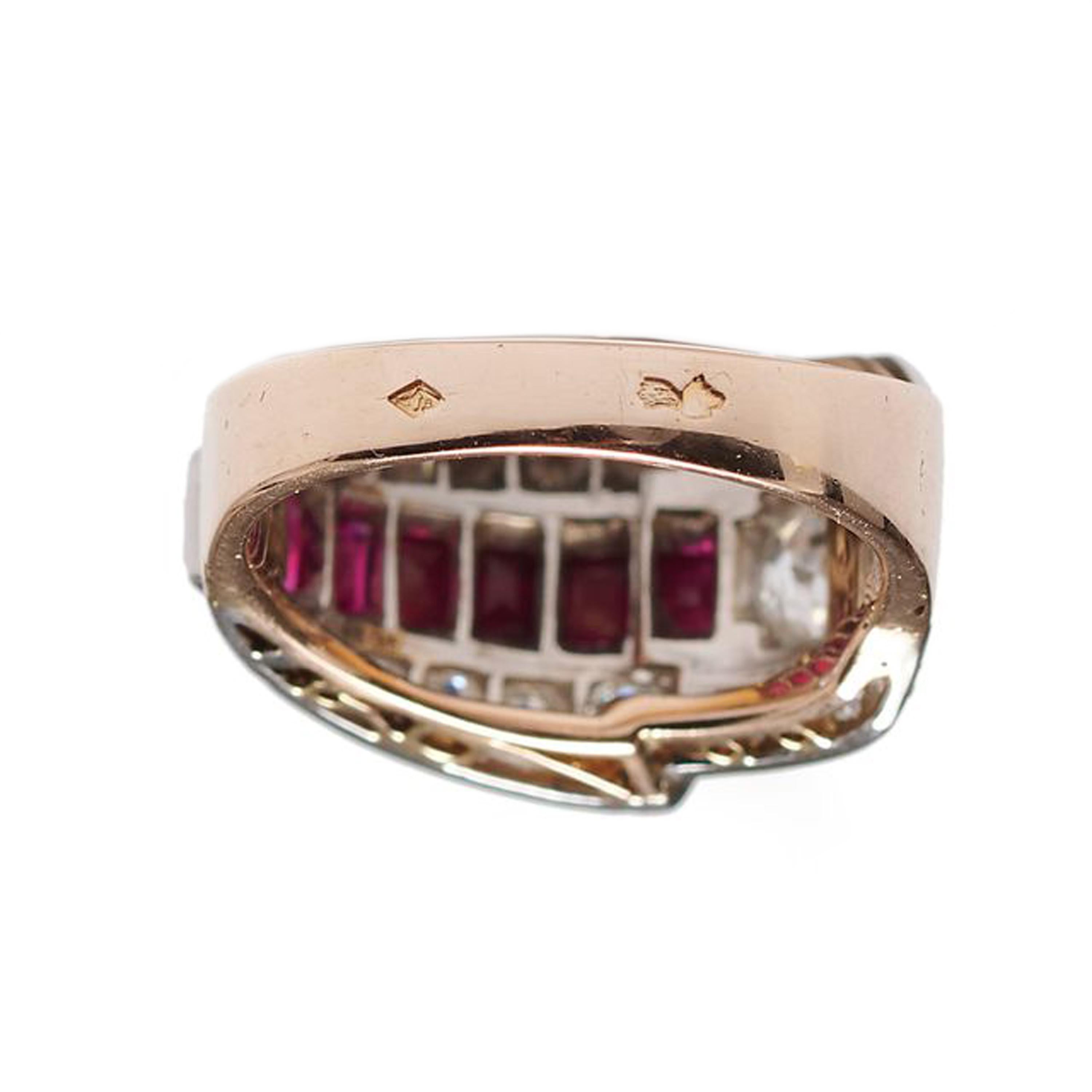 ruby square ring