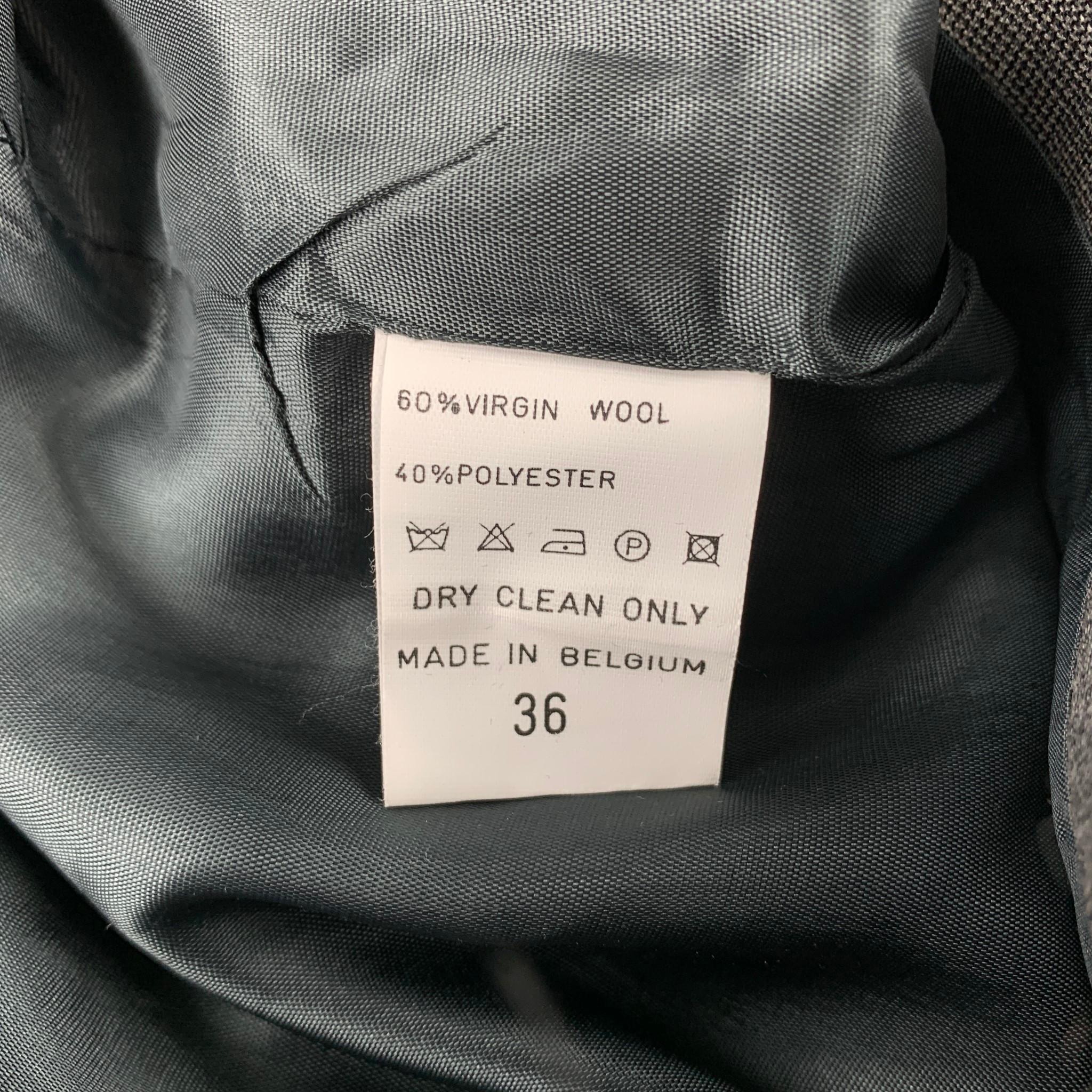 A.F. VANDERVORST Size 6 Black & Silver Jacquard Acetate Blend Skirt Set 2