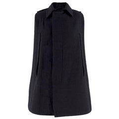 AF Vandevorst black wool cape US 6