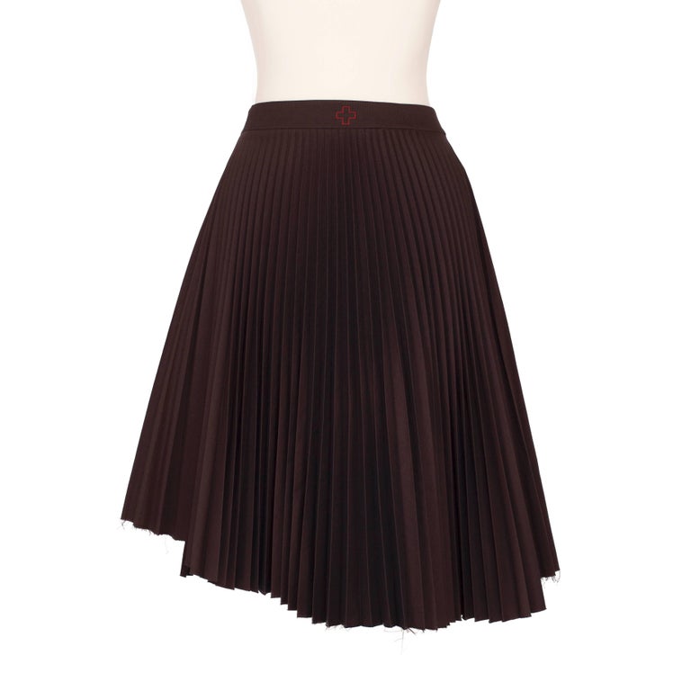 A.F. Vandevorst Pleated Wrap Origami Skirt 90s For Sale at 1stDibs