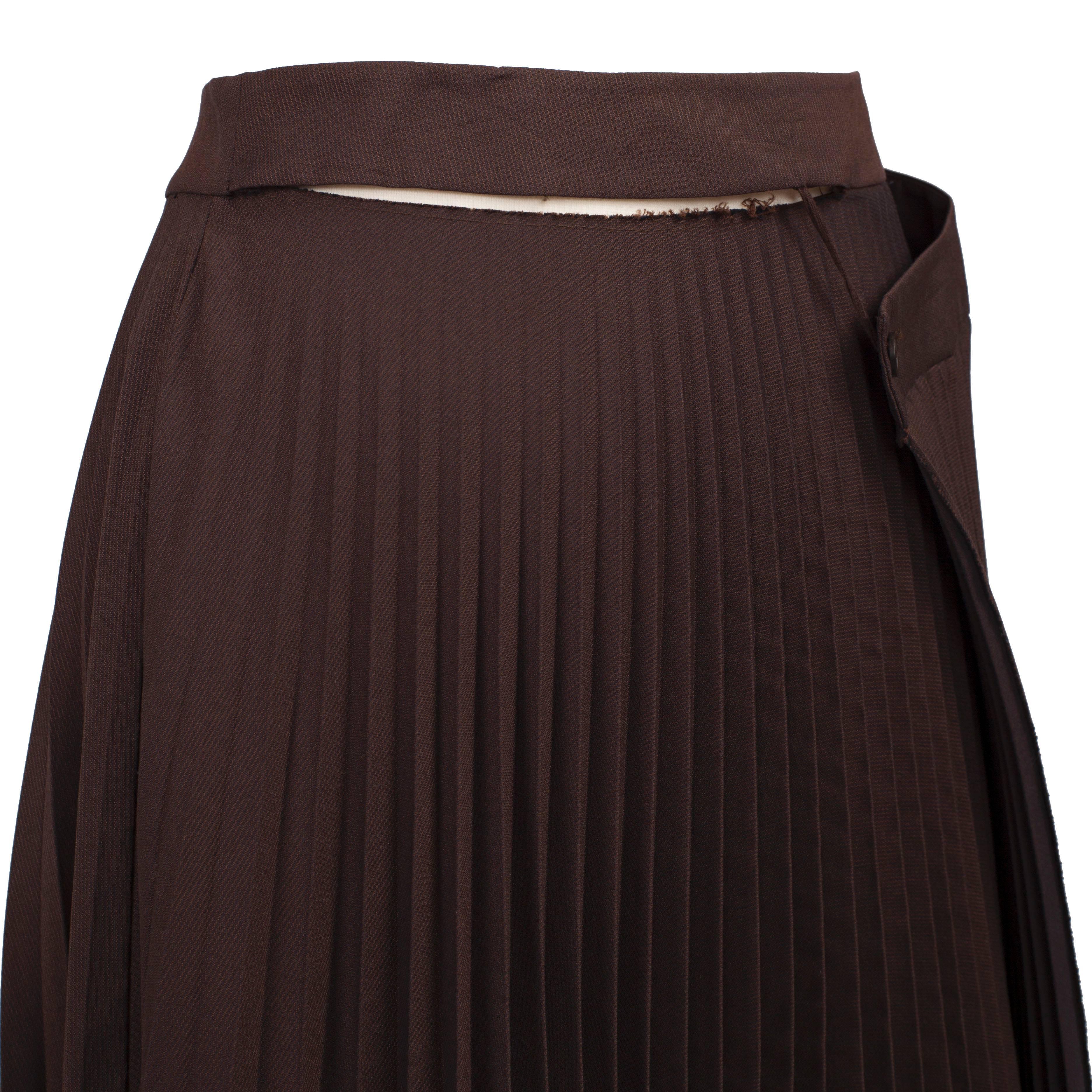 A.F. Vandevorst Pleated Wrap Origami Skirt 90s For Sale 3