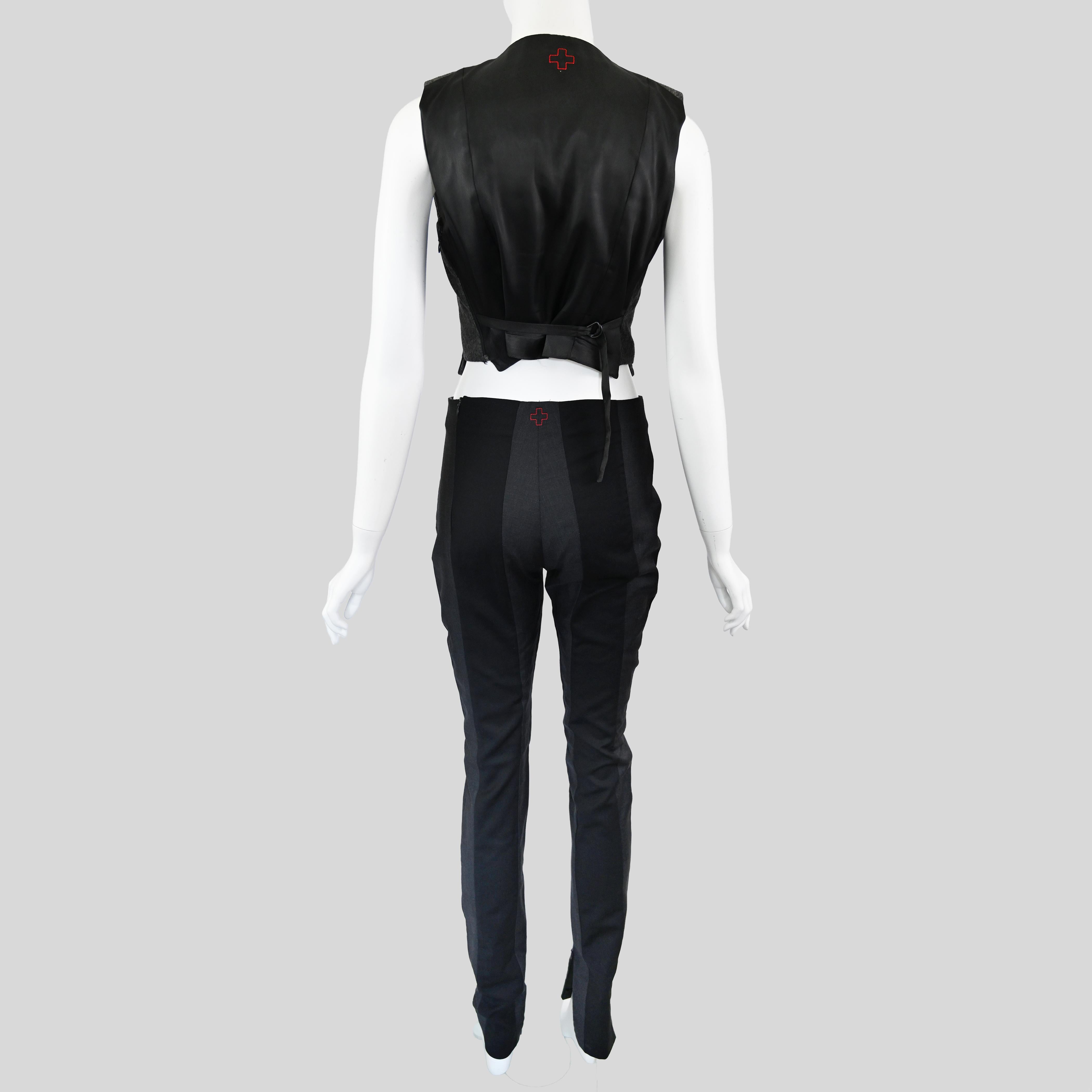 A.F. Vandevorst Wool Vest and Trousers Set For Sale at 1stDibs