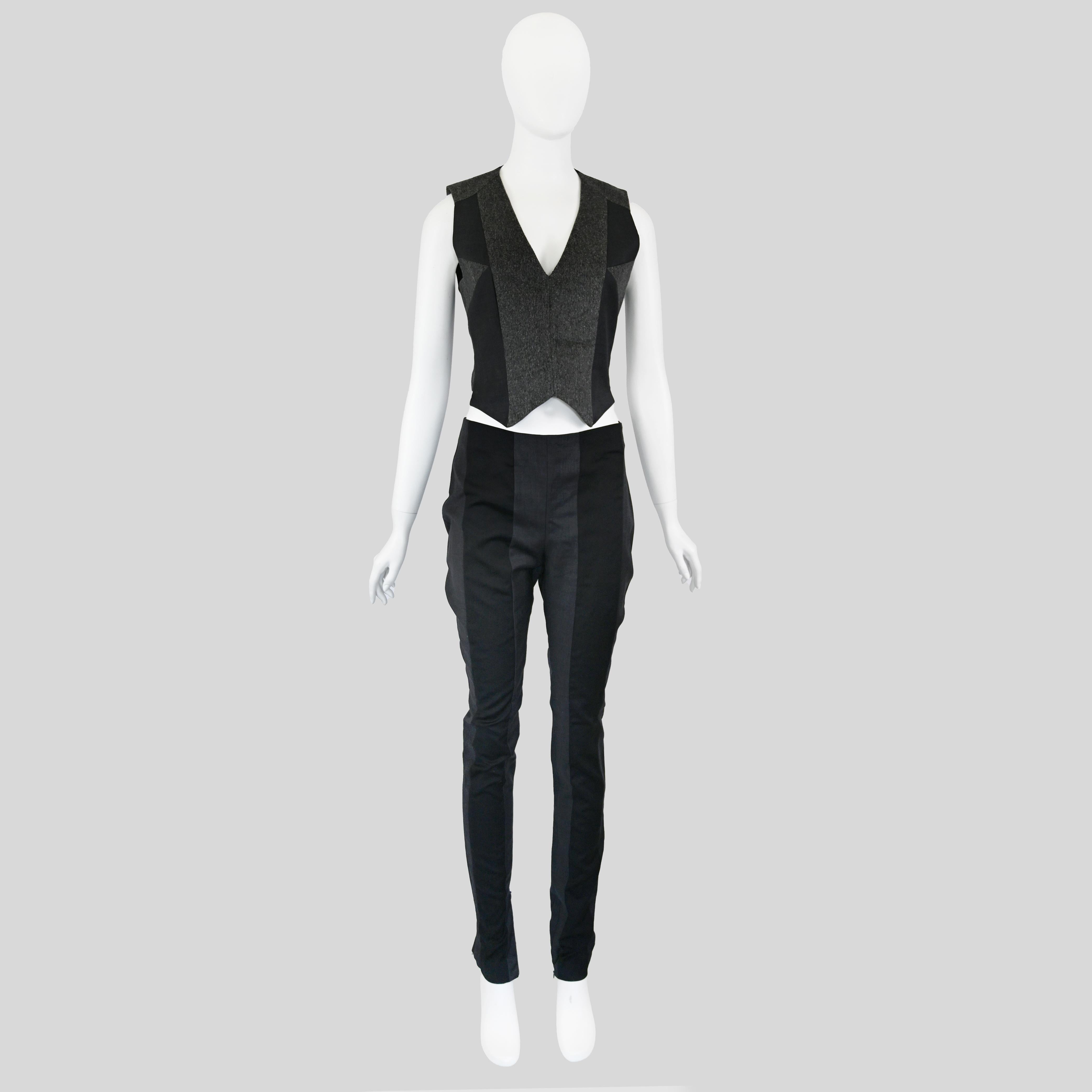 A.F. Vandevorst Wool Vest and Trousers Set For Sale at 1stDibs