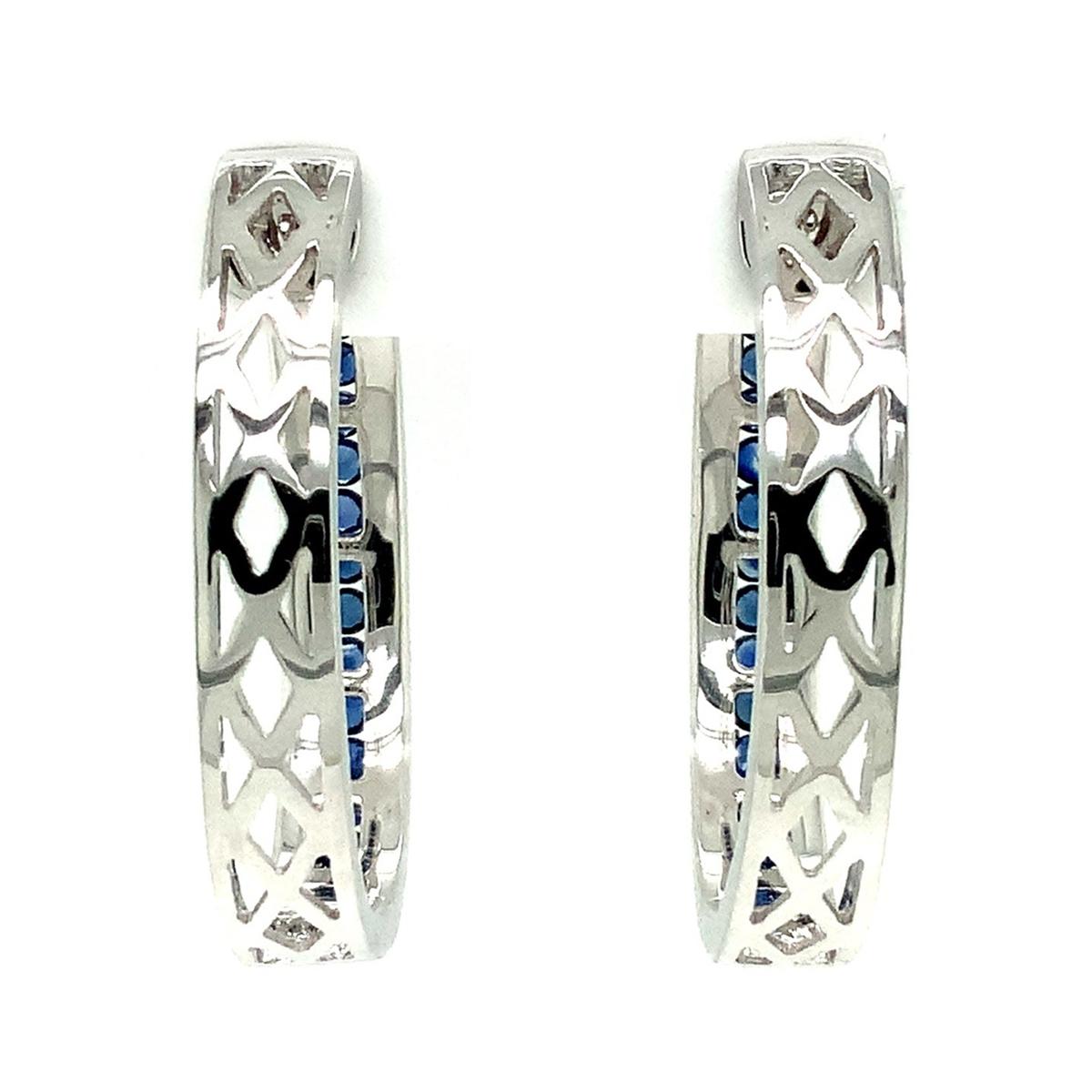 Afarin Kollektion Ovale Saphir- und Diamant-Ohrringe in 18 Karat gefasst im Zustand „Neu“ im Angebot in Los Gatos, CA