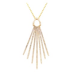 Afarin Collection Pendentif en diamants de 2,26 carats Serti en or jaune 18K