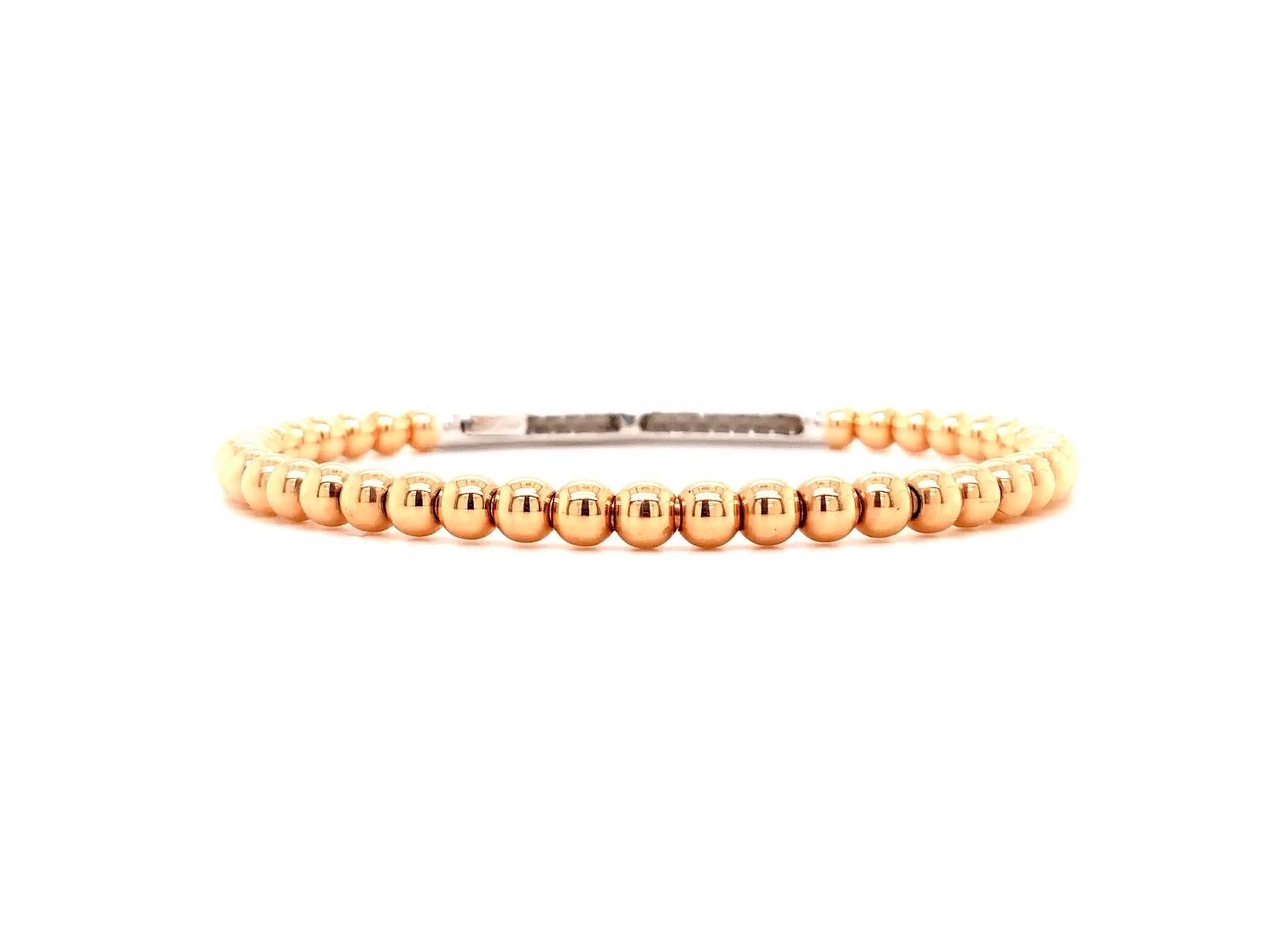 Afarin Kollektion Diamant- Stretch-Armband mit runden Brillanten 0,66 Gesamtkaratgewicht 18K (Zeitgenössisch)