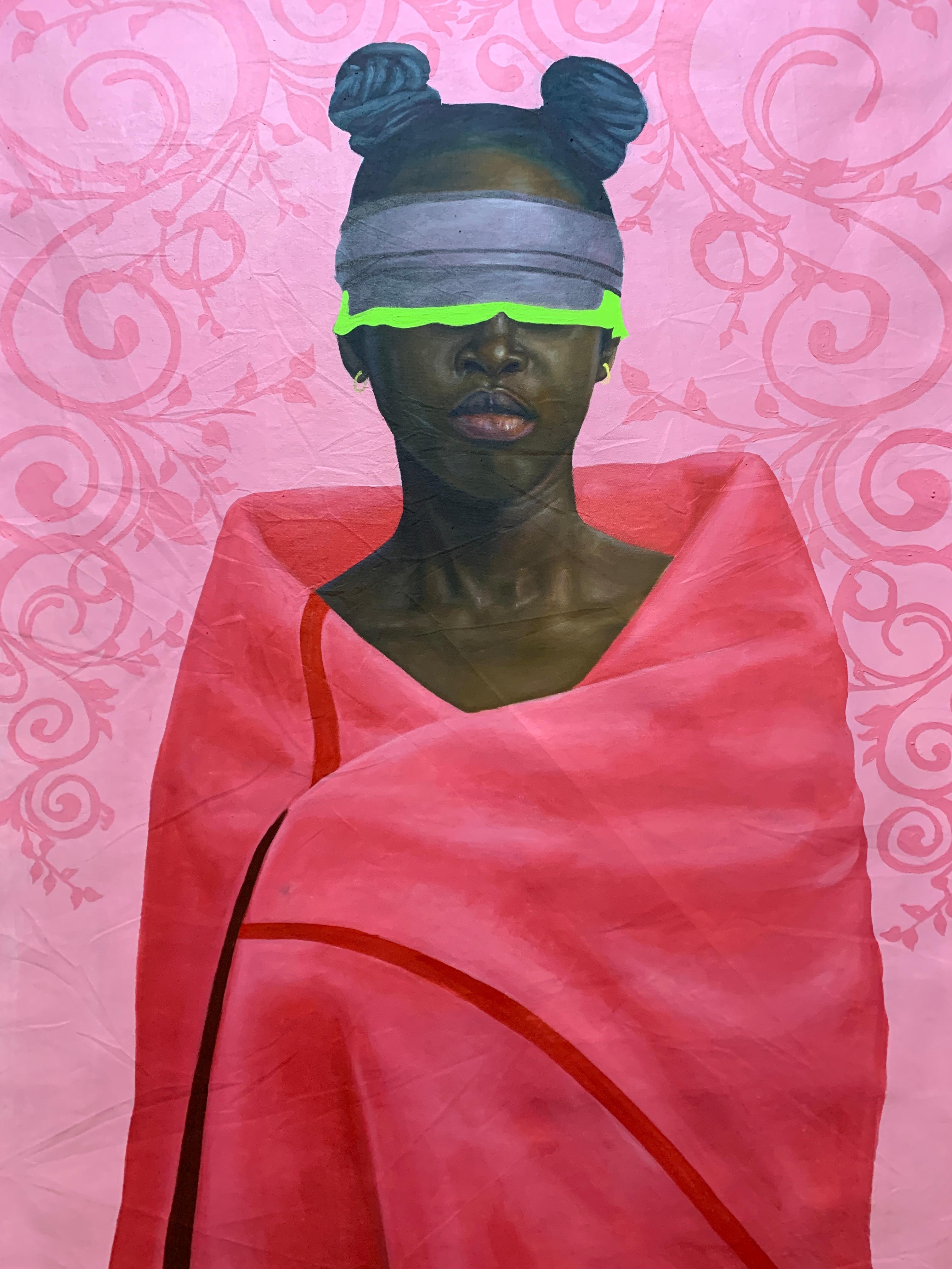 Figurative Painting di Afeez Aregbede - Attiraci nell'amore