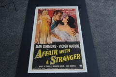 Affair with a Stranger '1953' Original Vintage Poster Linen Backed