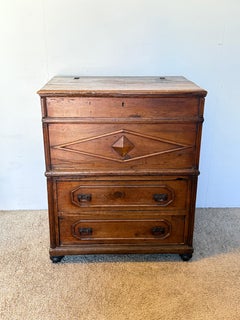 Charming Antique Solid Wood Chest/Chest, 1970s