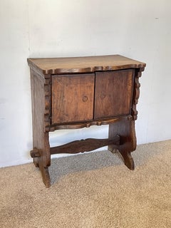 Charming Italian "Rustic Charm" solid wood cabinet, 1970s