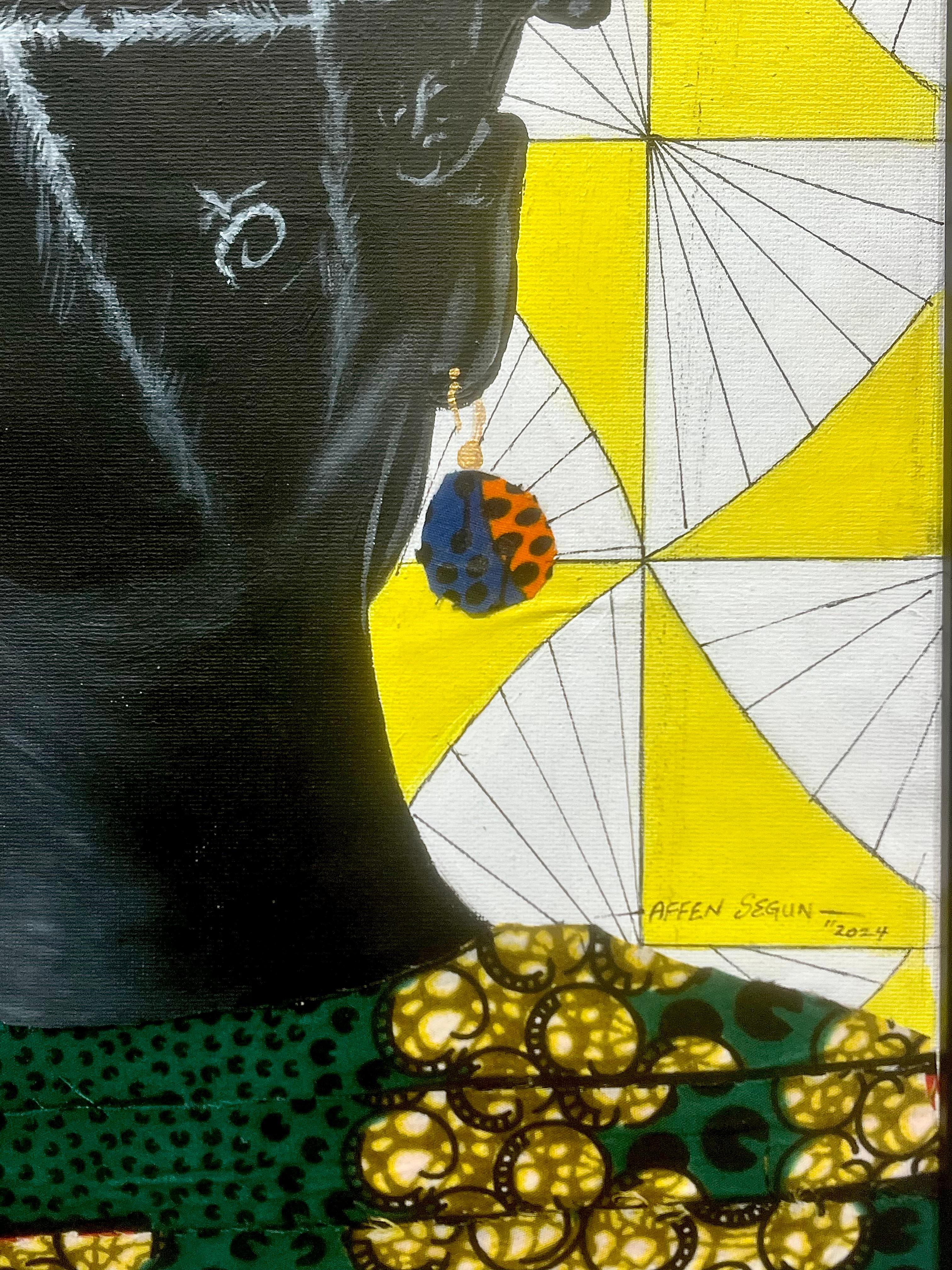 Affen Segun wurde 1993 in Lagos, Nigeria, geboren. Der aus dem Bundesstaat Bayelsa stammende Künstler entdeckte schon in jungen Jahren seine Liebe zur Kunst und ließ sich später in einer Kunstwerkstatt am Straßenrand einschreiben, um seine