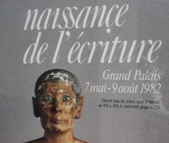 NAISSANCE DE L'ECRITURE 1982 Grand Palais Paris - Exhibition Poster - 65" x 48"