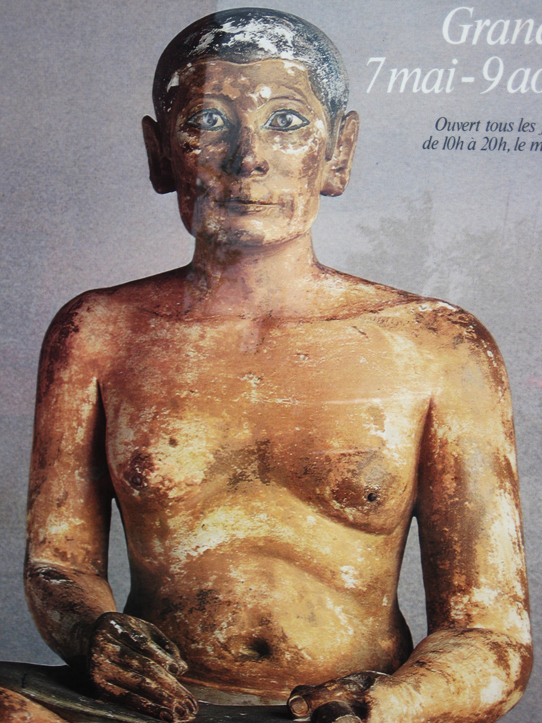 Plexiglass NAISSANCE DE L'ECRITURE 1982 Grand Palais Paris - Exhibition Poster - 65