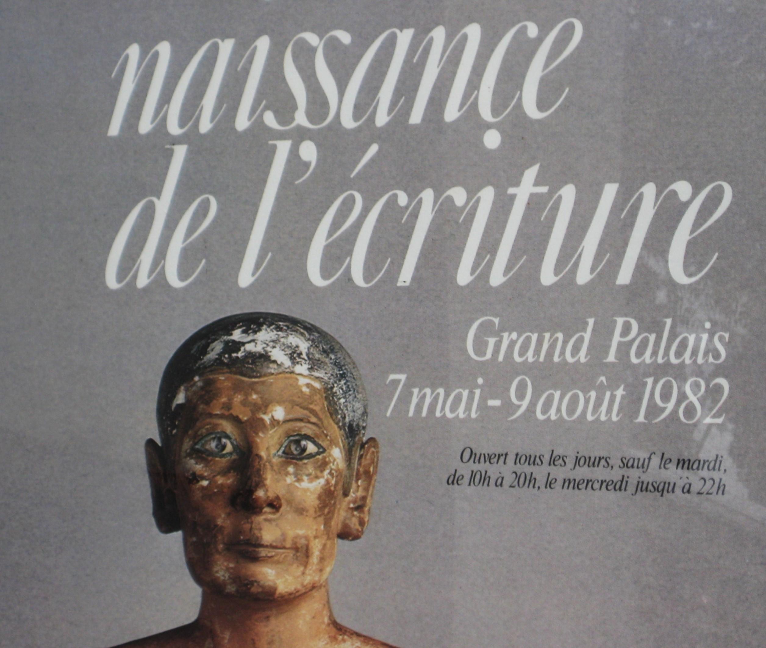 NAISSANCE DE L'ECRITURE 1982 Grand Palais Paris - Exhibition Poster - 65