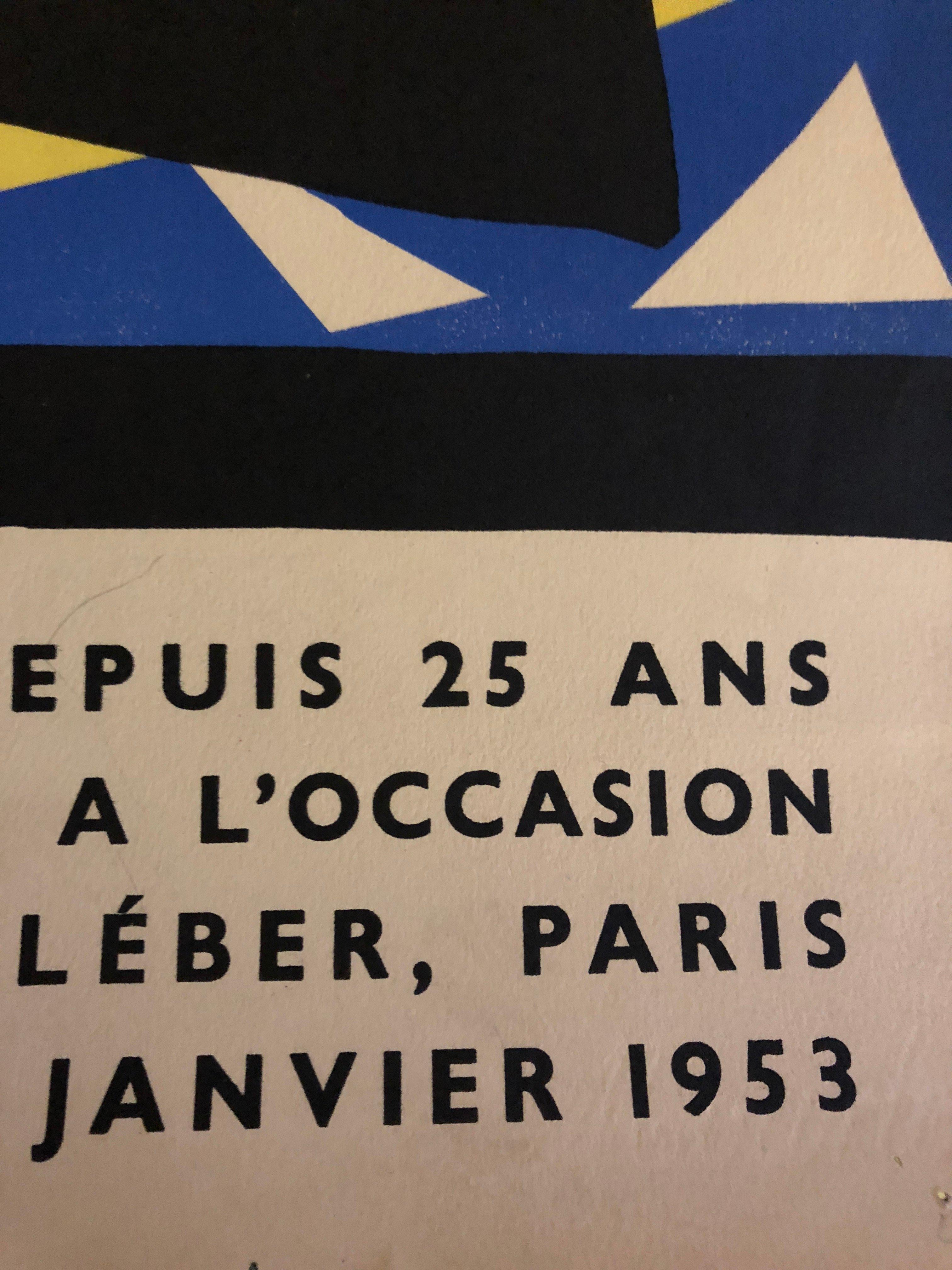 French Affiches D'Expositions Réalisées Depuis 25 Ans par L'Imprimerie Mourlot, 1952 For Sale