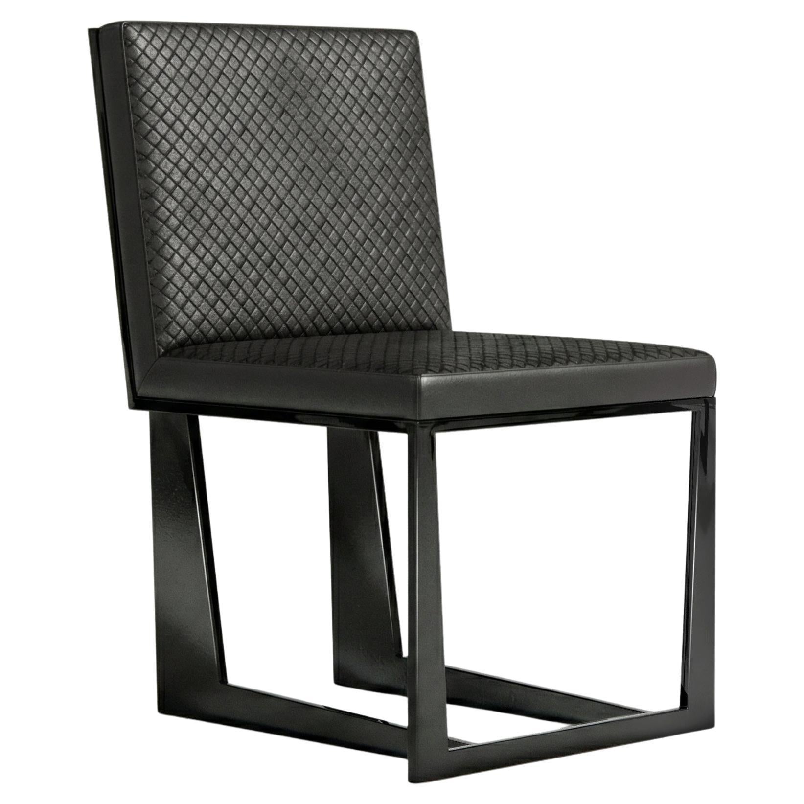 Affilato Black Lacquer Chair by Palena Furniture