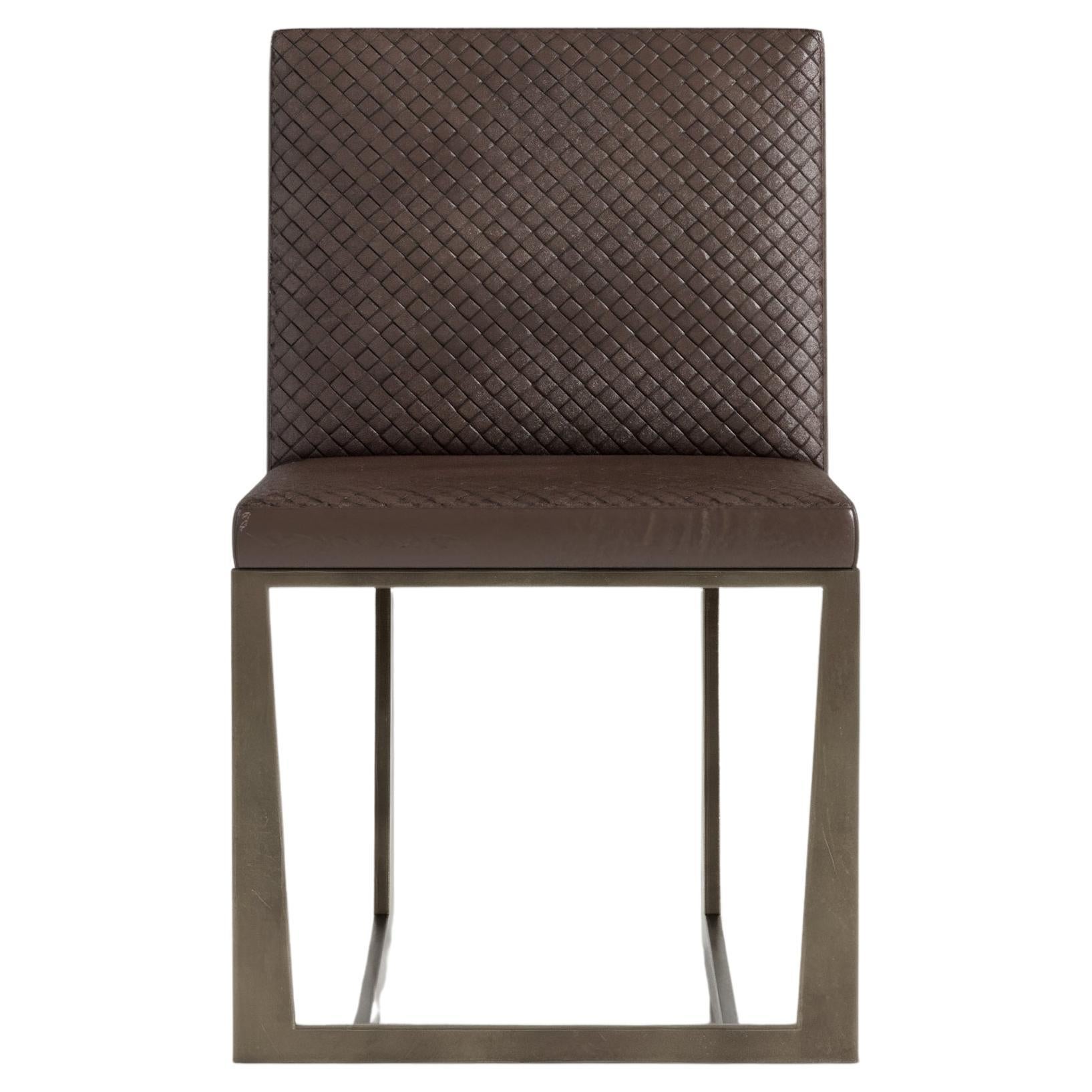 Affilato Patina Bronze Chair by Palena Furniture For Sale