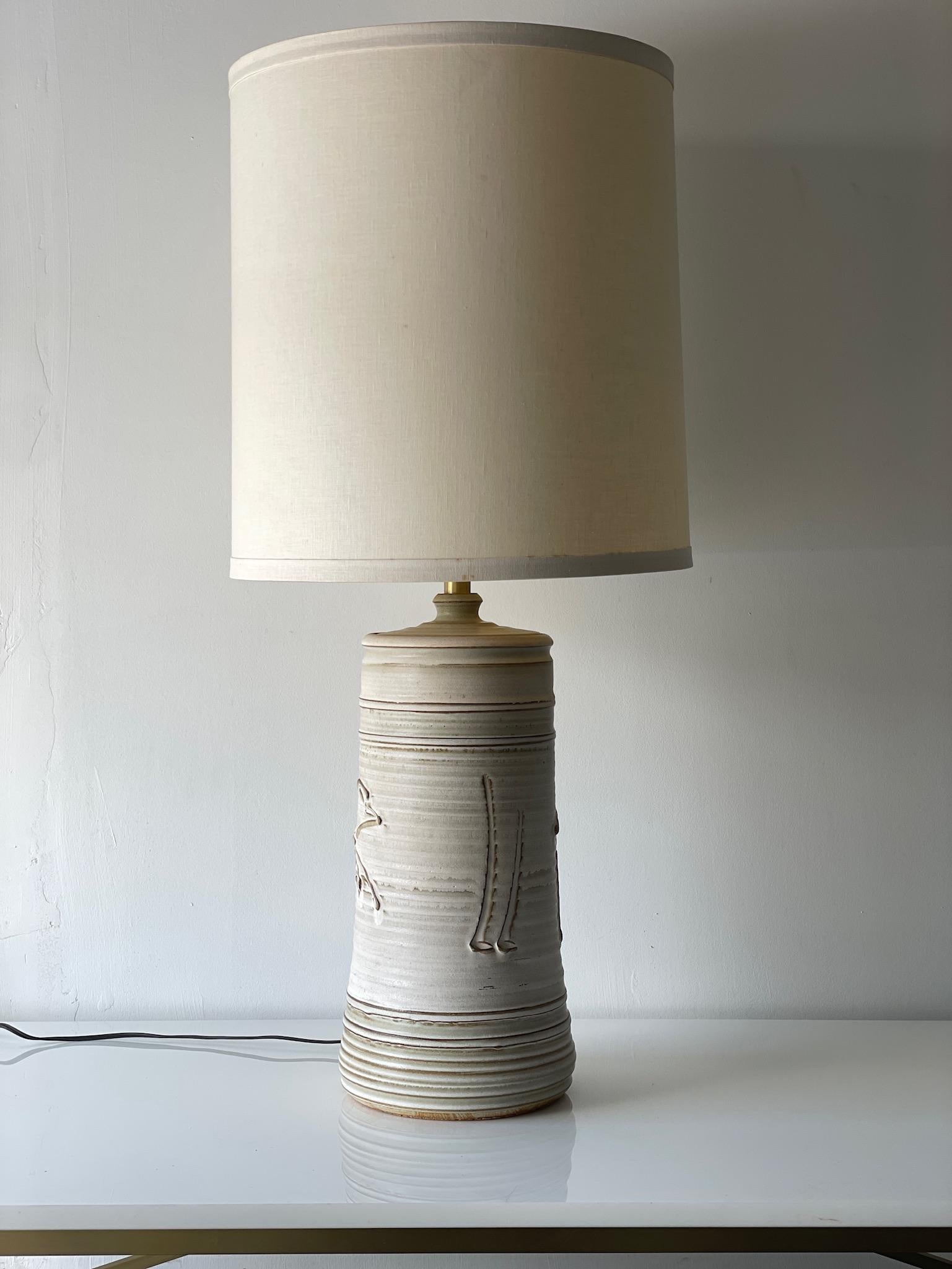 Affiliated Craftsmen Sudio Pottery Lamp von Bob Kinzie und Phil Barkdall im Zustand „Gut“ im Angebot in San Diego, CA