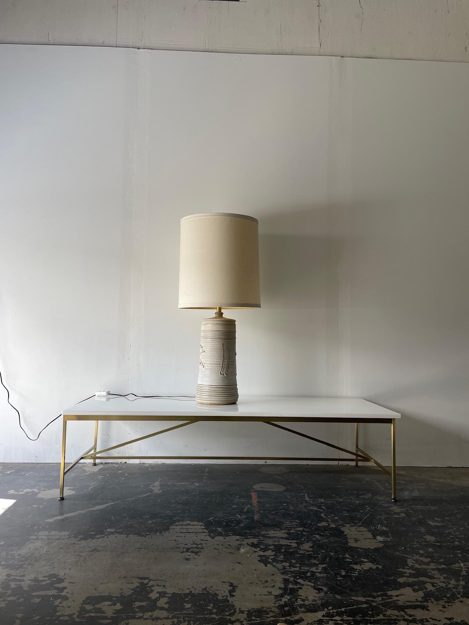 Affiliated Craftsmen Sudio Pottery Lamp von Bob Kinzie und Phil Barkdall (Mitte des 20. Jahrhunderts) im Angebot