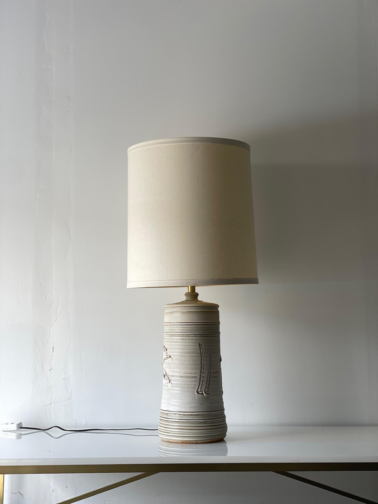 Affiliated Craftsmen Sudio Pottery Lamp von Bob Kinzie und Phil Barkdall (Keramik) im Angebot