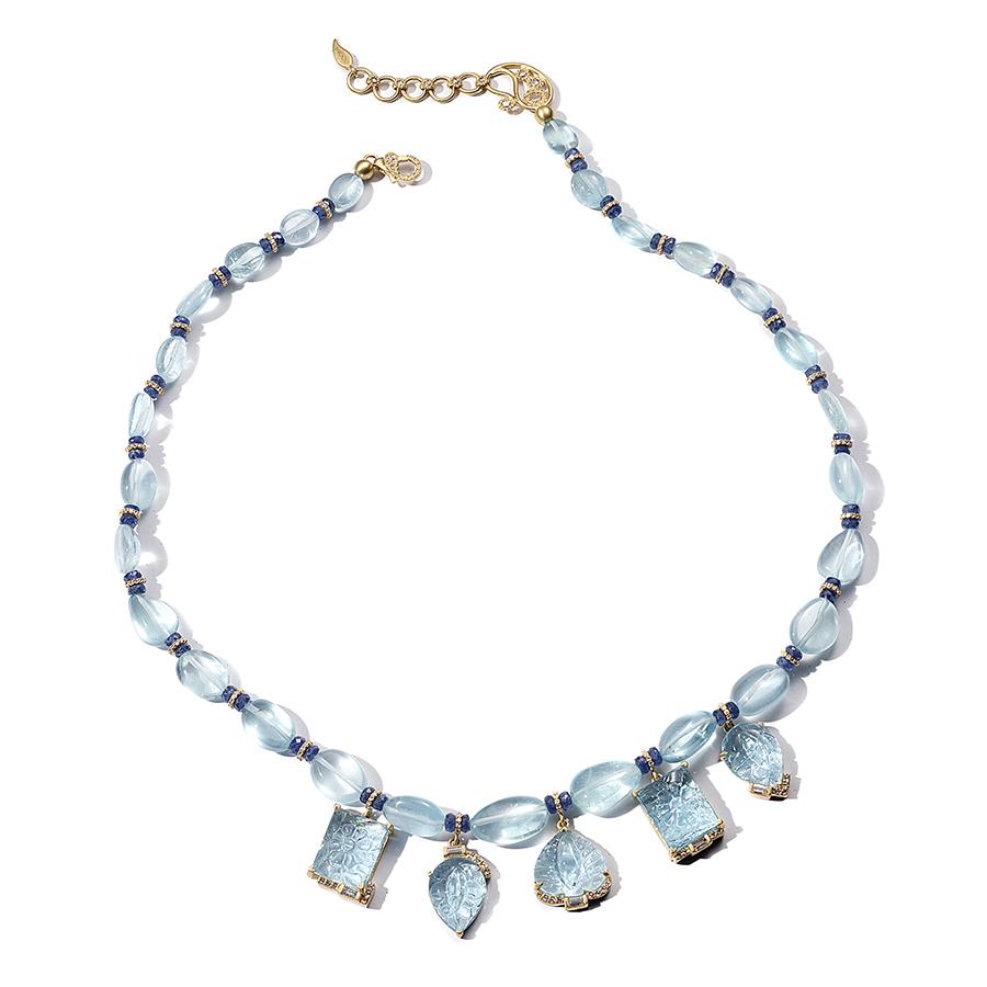 aquamarine sapphire necklace