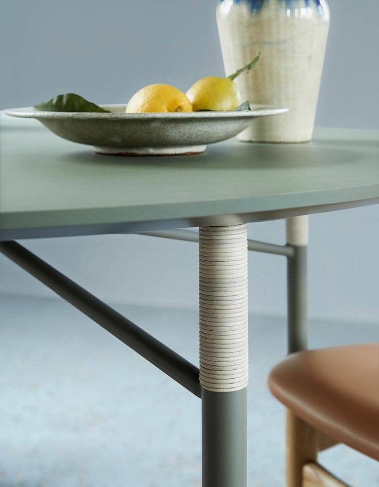 Affinity Round Dining Table Light Green by Warm Nordic For Sale at 1stDibs