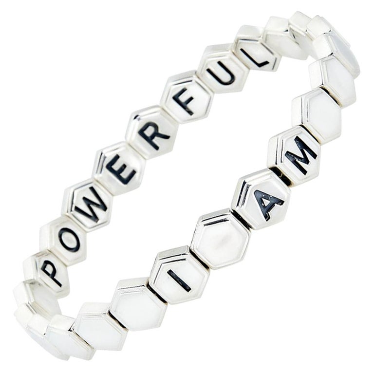 Twisted Affirmation Brass Bracelet