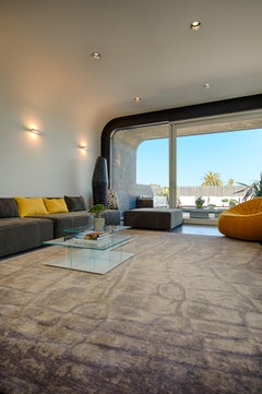 "Affirme" / 9' x 12' / Hand Knotted Wool and Silk Alligator Rug