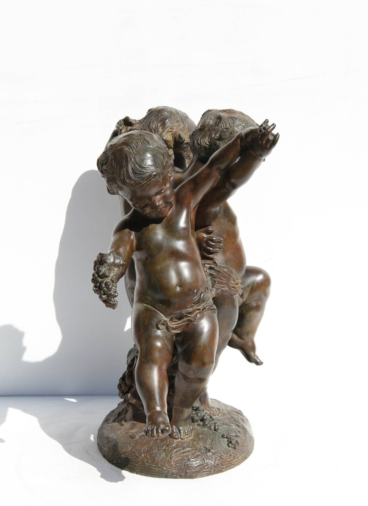 Three Putti, Art Nouveau Bronze by Affortunato Gory For Sale 2