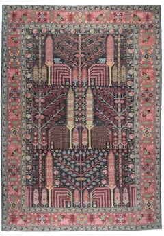 Afghanischer, handgeknüpfter Wollteppich des Stammes der Bakhshayesh, 10'2" x 14'3"