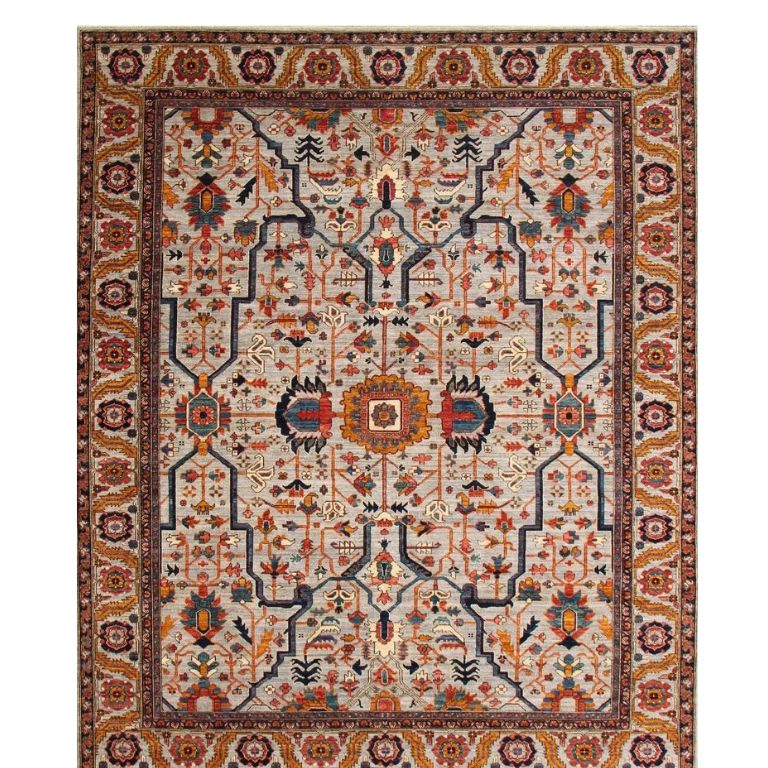 Afghan Bakhshayesh Tribal Hand-Knotted Wool Rug, 9' x 11'9"
