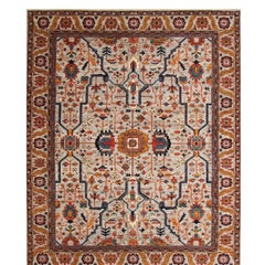 Alfombra afgana de lana «Bakhshayesh», tejida a mano por una tribu, 9' x 11'9"
