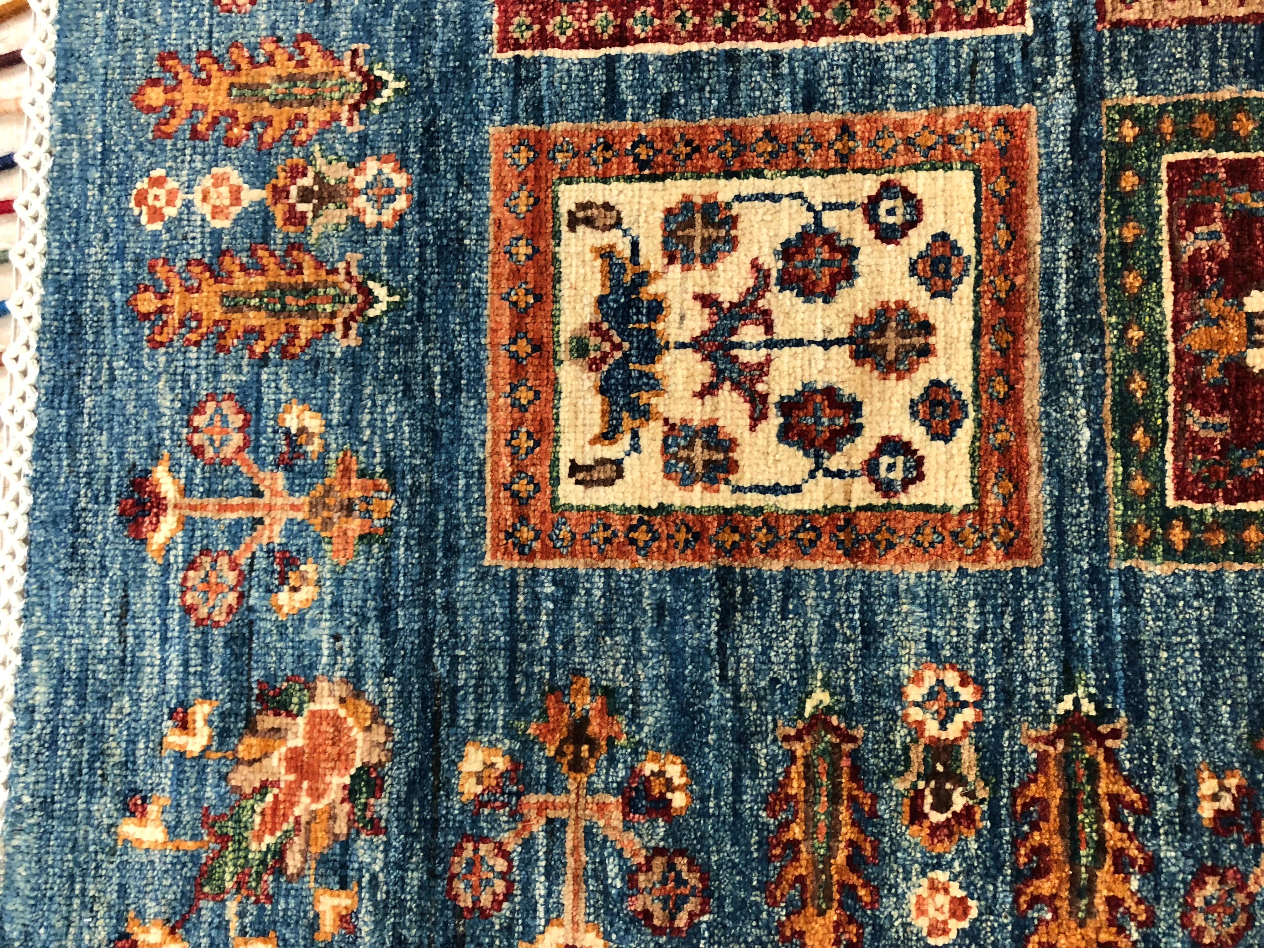 Hand-Woven Afghan Bakhtiari #37 For Sale