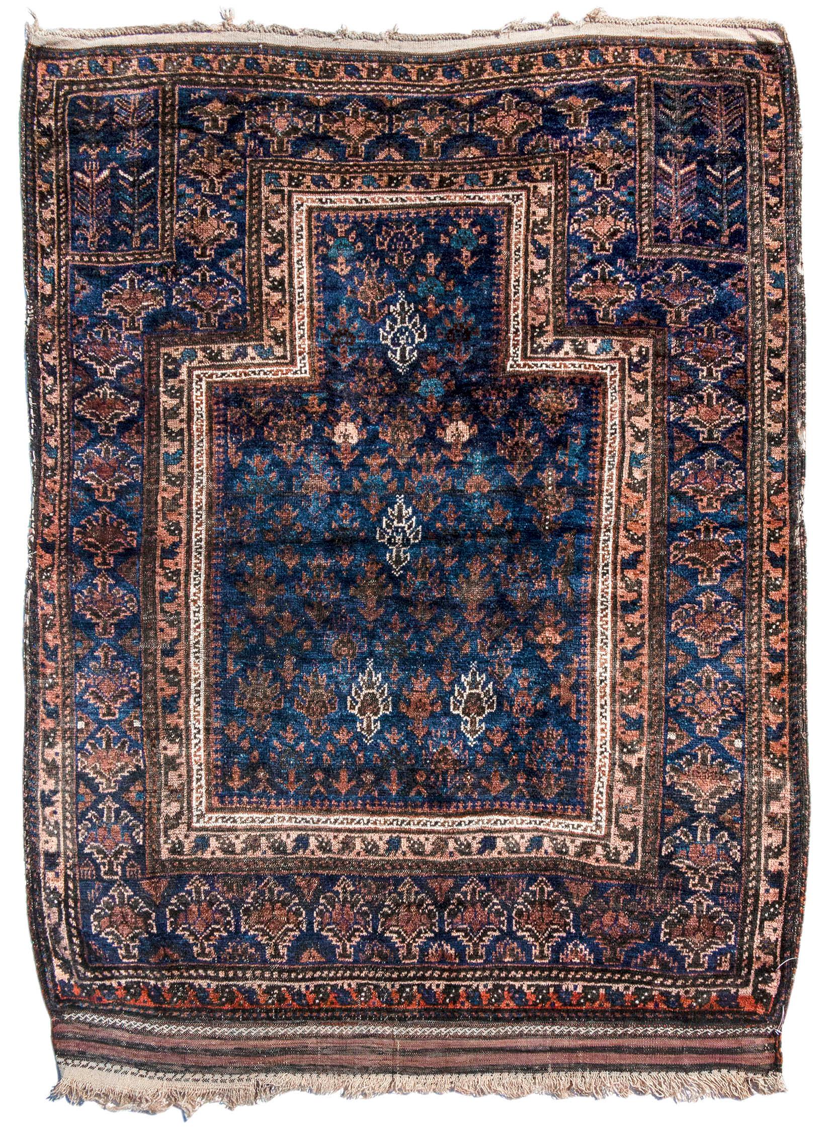 Afghan Baluch Prayer Rug, 19th Century