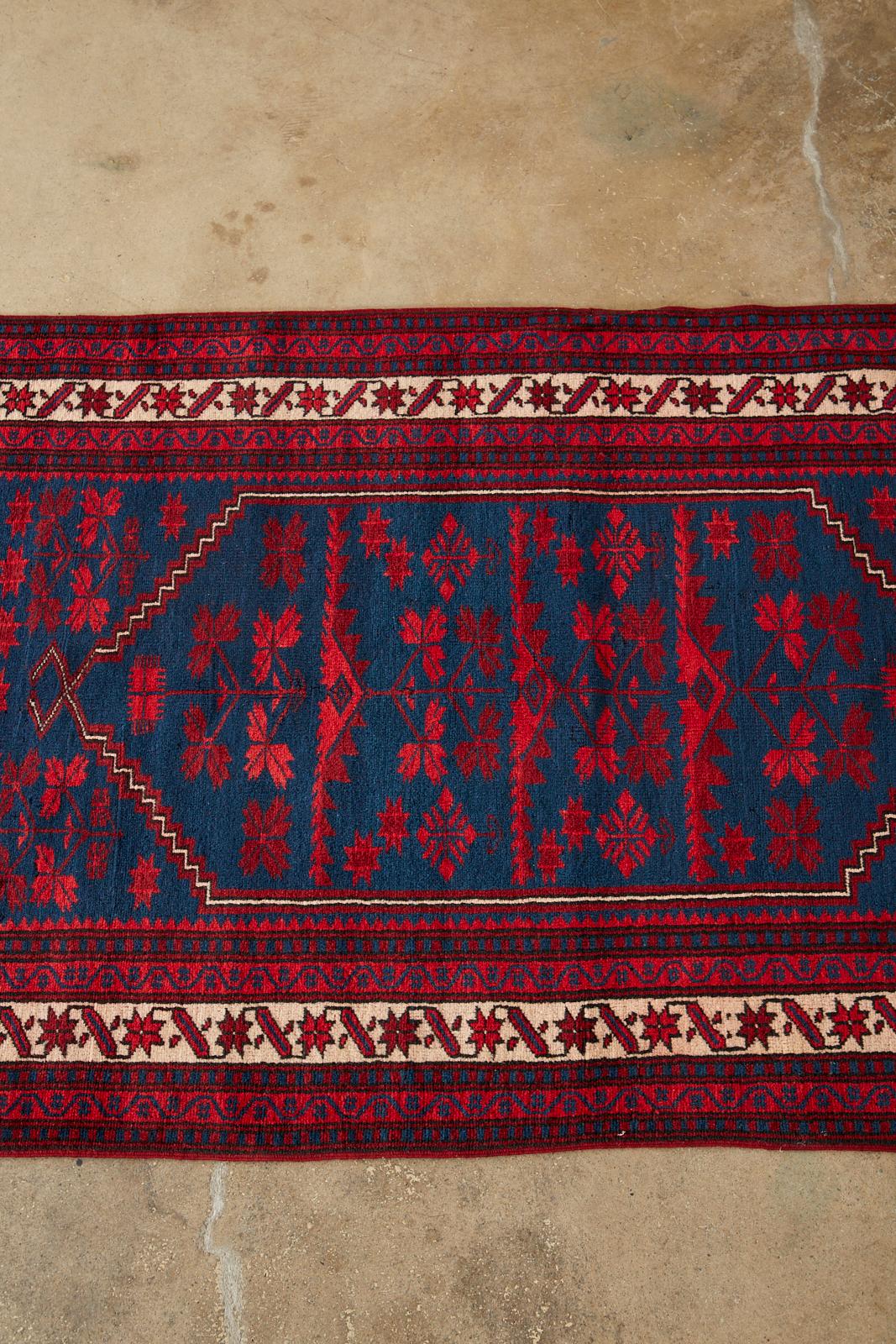 Afghan Baluch Turkmen Style Rug Carpet In Good Condition For Sale In Rio Vista, CA