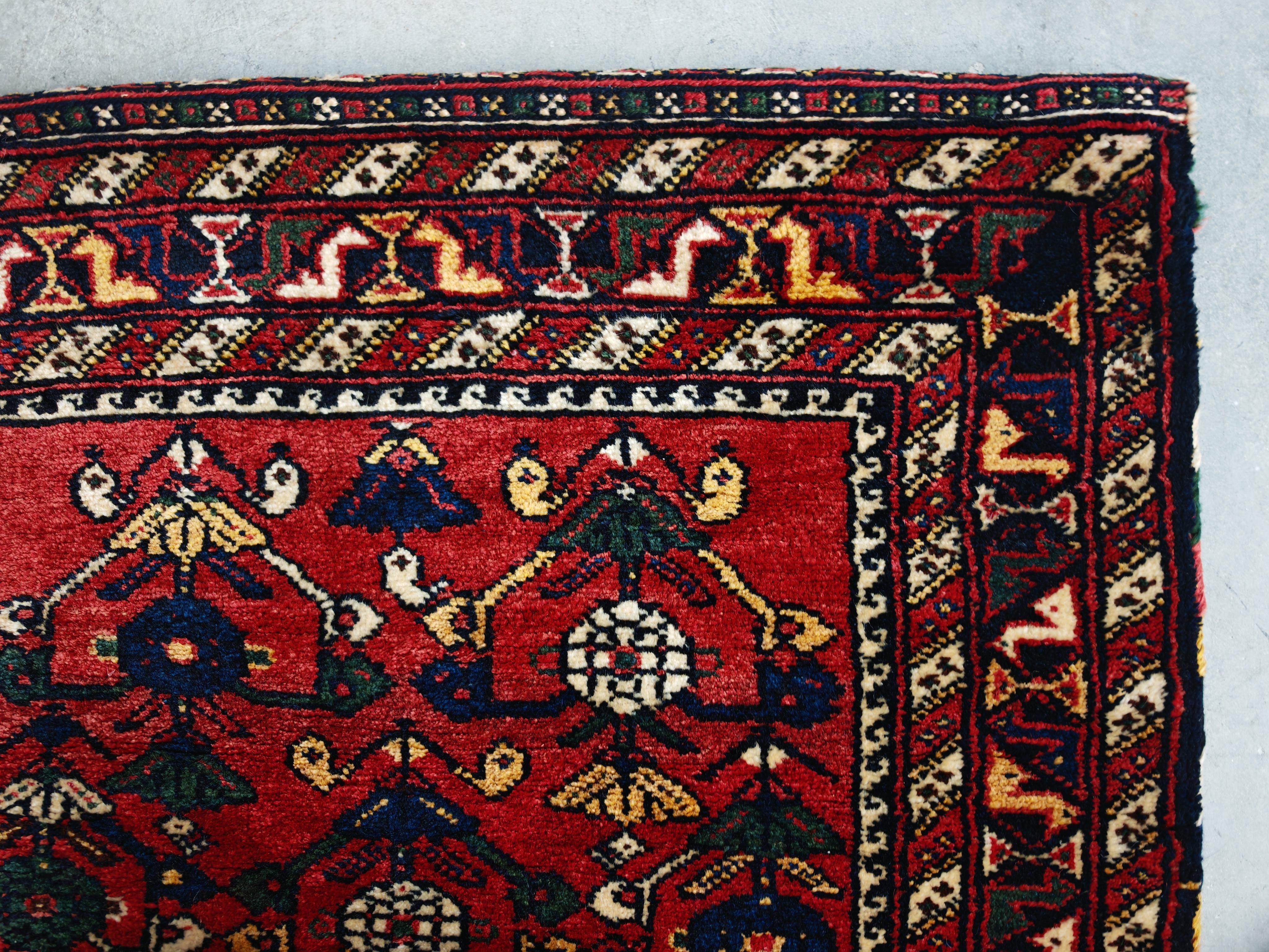 Afghan Big Single Jual, handgewebte Tribal-Tasche oder Bodenkissenbezug, 1950er Jahre im Angebot 3