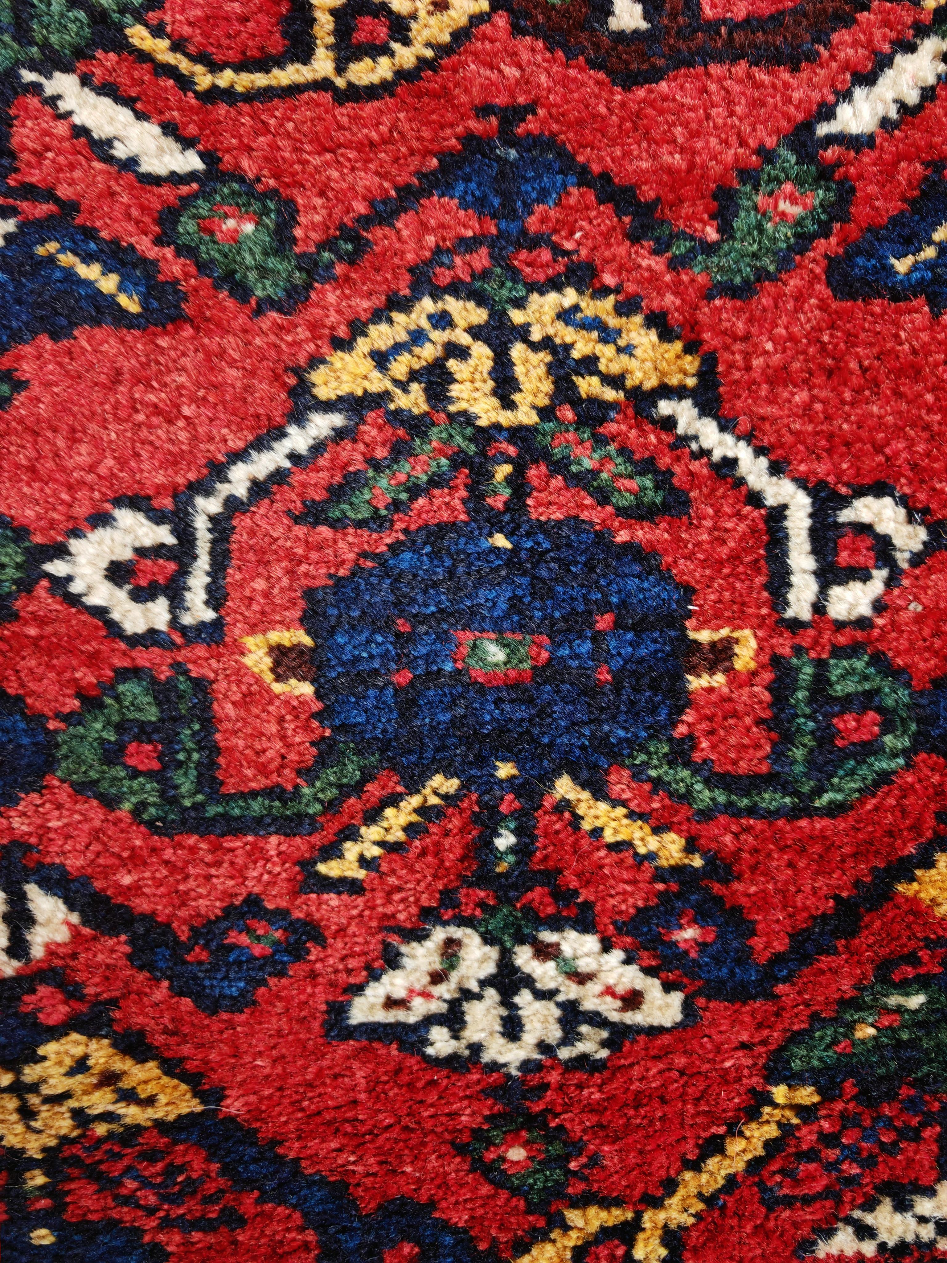 Afghan Big Single Jual, handgewebte Tribal-Tasche oder Bodenkissenbezug, 1950er Jahre im Angebot 4