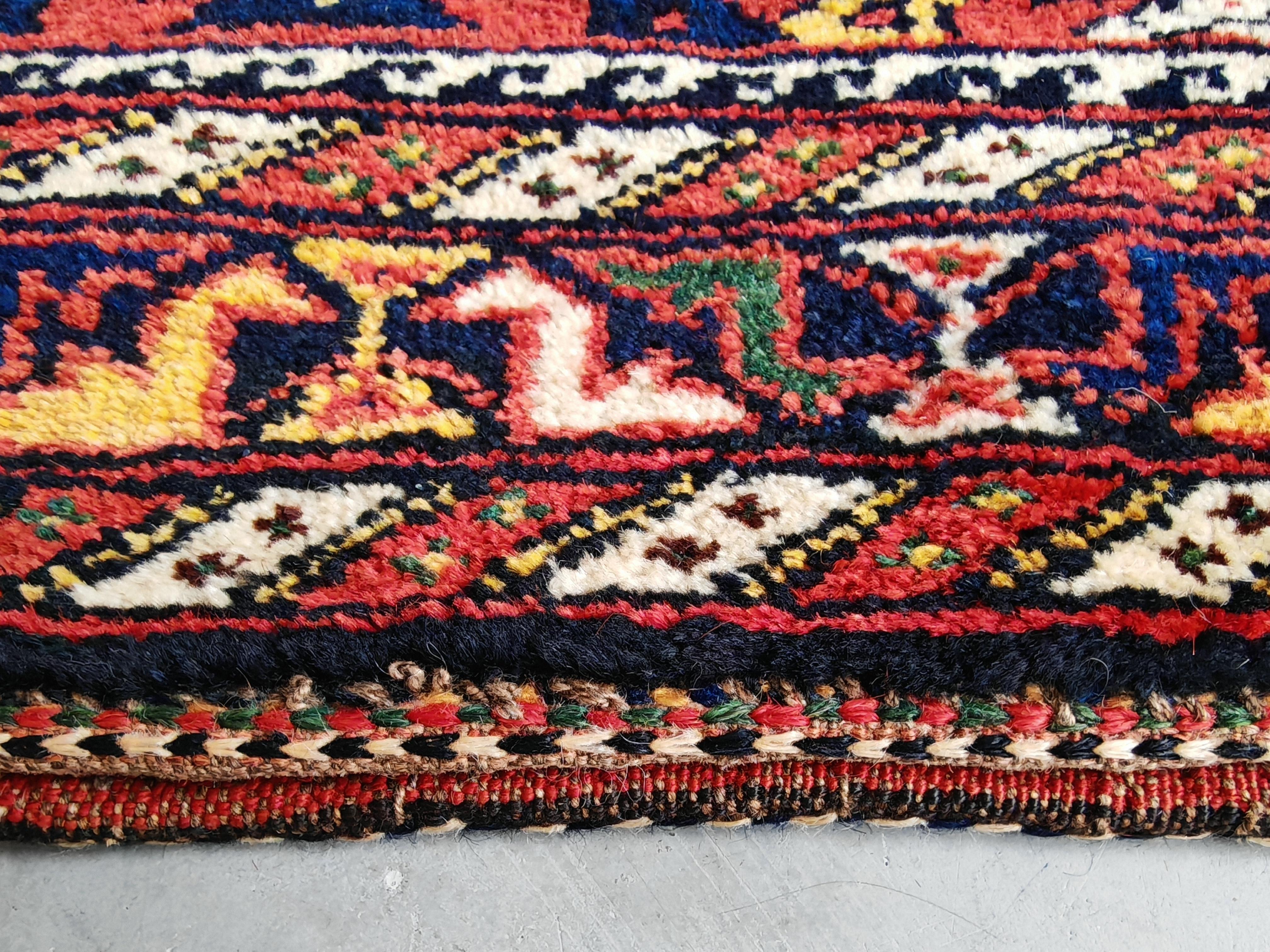 Afghan Big Single Jual, handgewebte Tribal-Tasche oder Bodenkissenbezug, 1950er Jahre (Mitte des 20. Jahrhunderts) im Angebot
