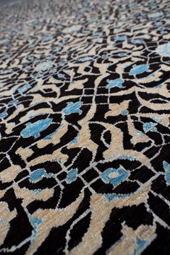 Afghan Blue Geometric Rug