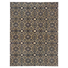 Afghan Blue Geometric Rug