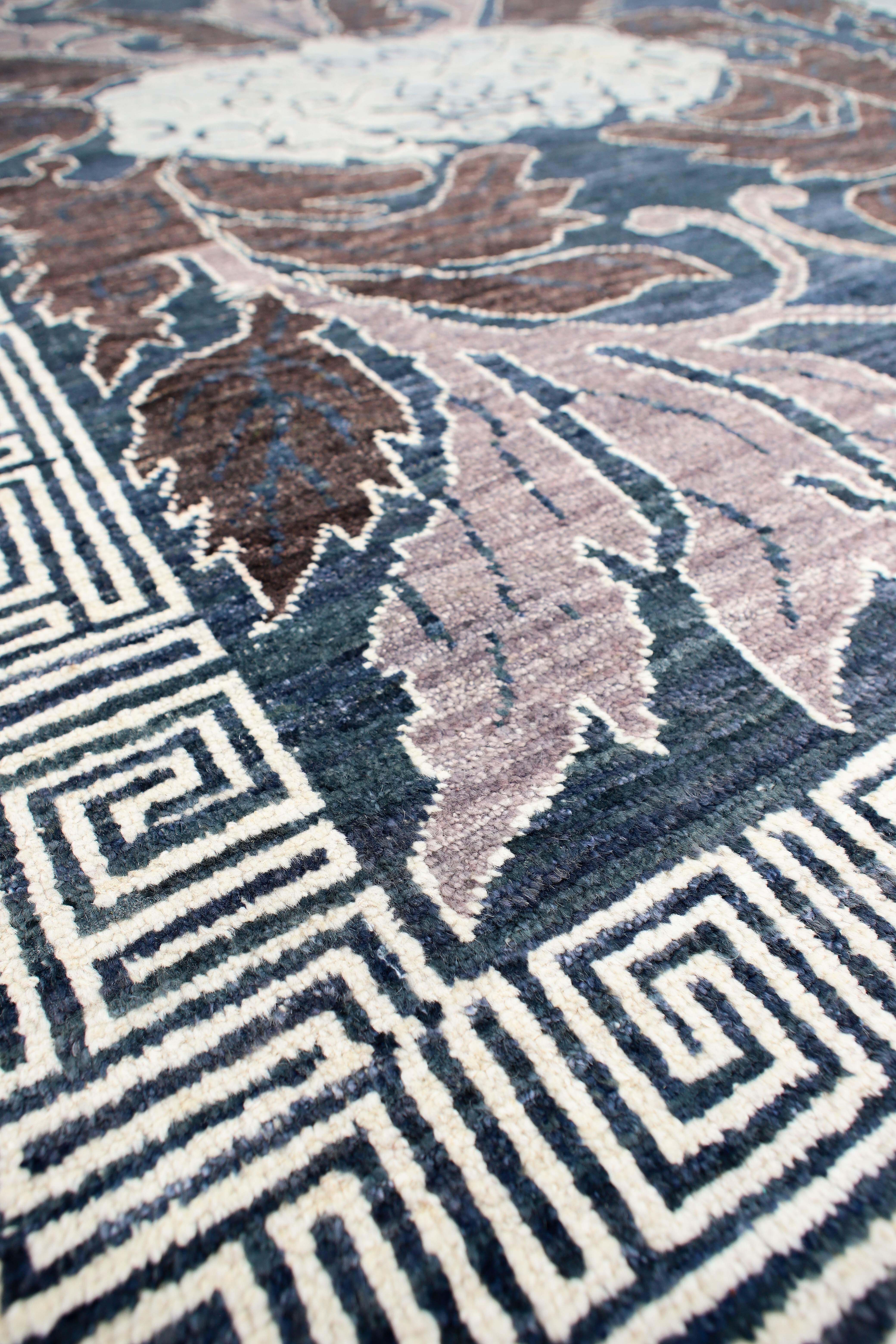 Alfombra de Transición Azul Afgano en Excelente estado para la venta en Los Angeles, CA