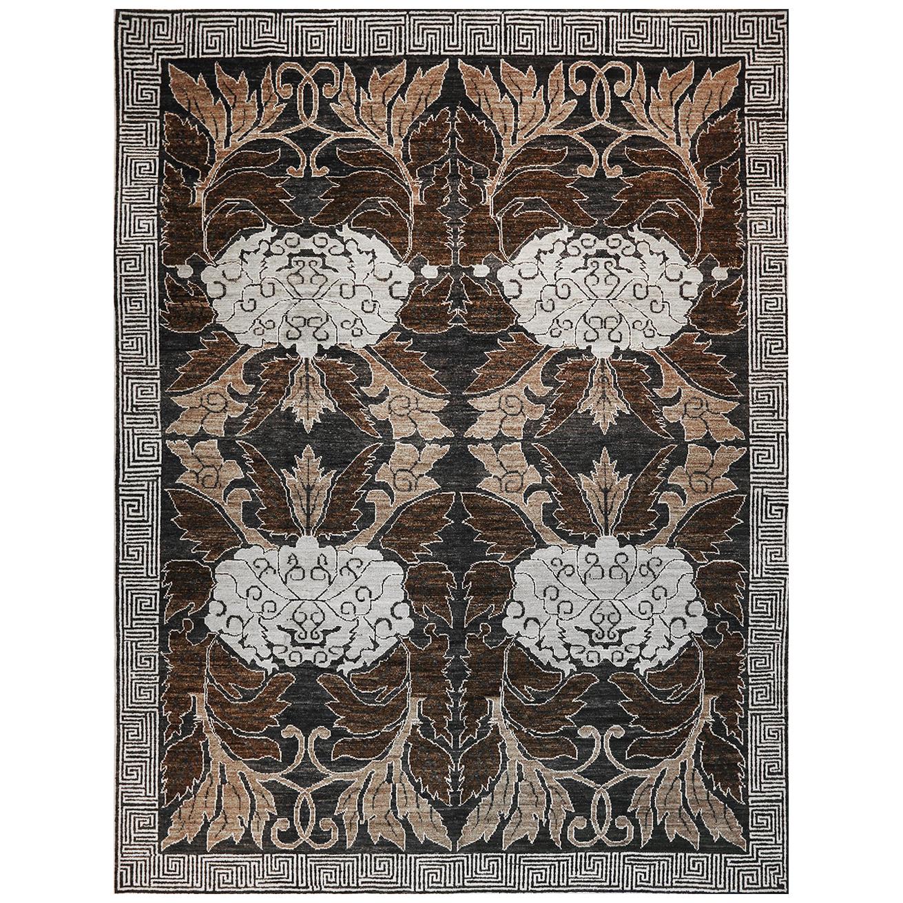 Tapis transitionnel bleu afghan en vente