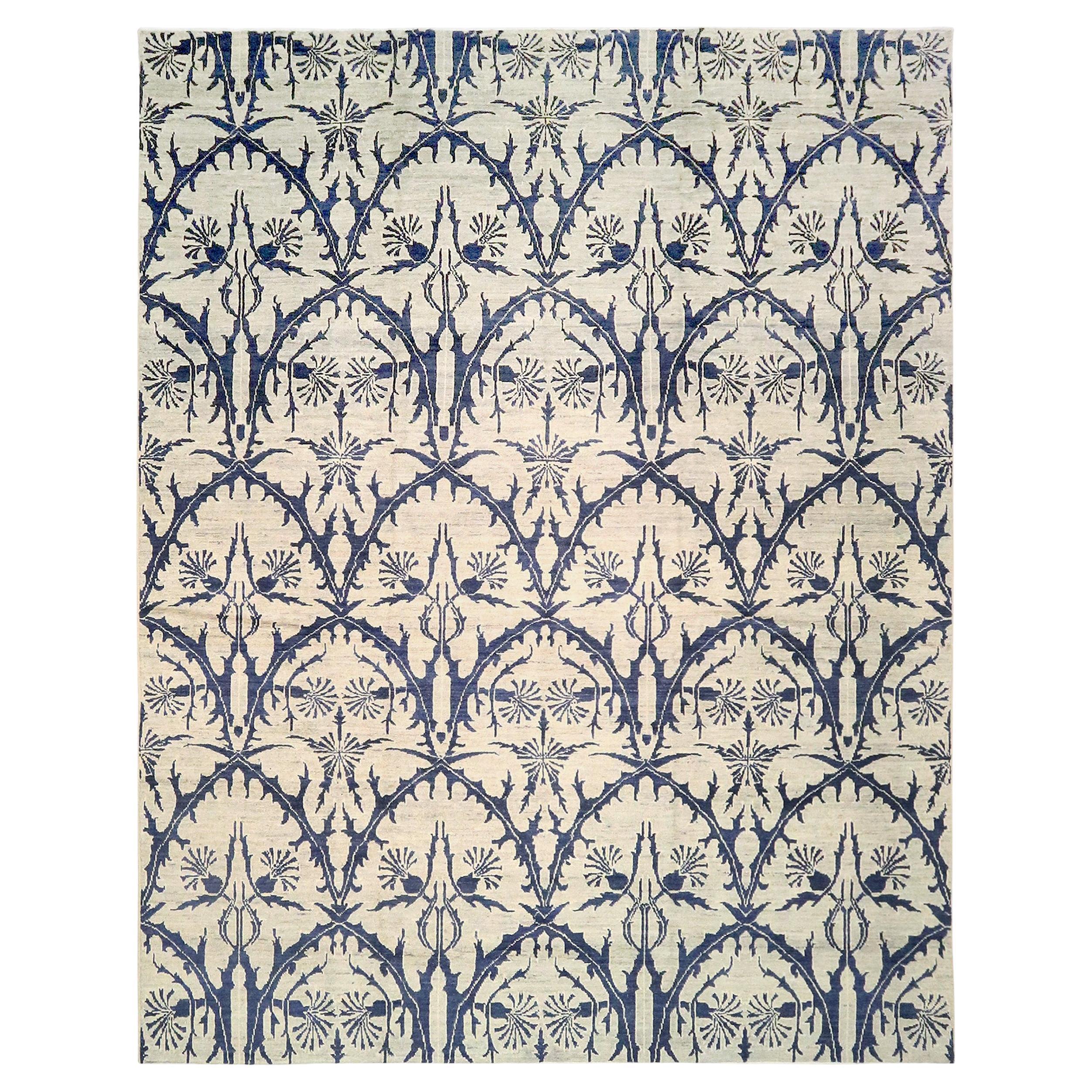 Afghan Blue Transitional Rug