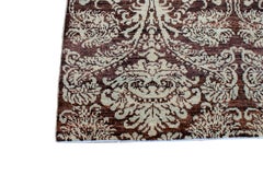 Afghan Brown Floral Motif Rug